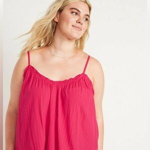 OLD NAVY plus size XL Bright Scarlet sleeveless tank top EUC